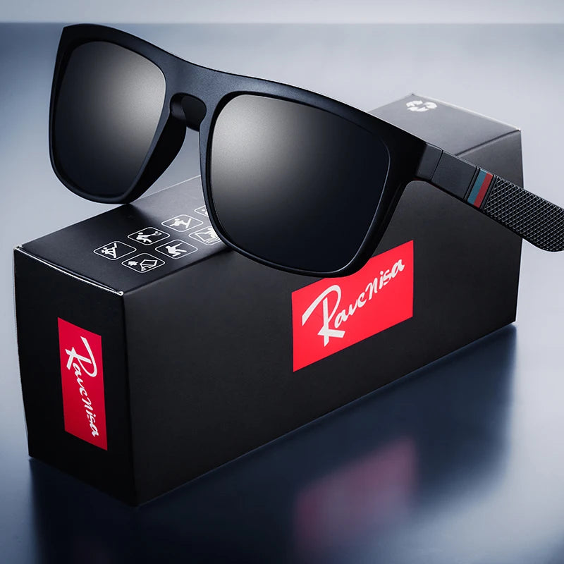 Fashion Square Vintage Polarized Sunglasses Men Women Retro Driving Fishing Sun Glasses UV400 Eyewear