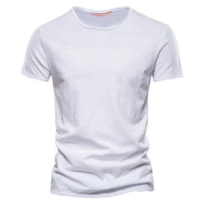 100% Cotton Men T-shirt Casual Soft Fitness Summer Thin T-shirts Men's Home Clothes O-Neck Short Sleeve Soild T Shirt for Men