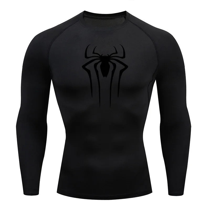 Sun Protection Sports Second Skin Running T-shirt Men's Fitness Rashgarda MMA Long Sleeves Compression Shirt Workout Clothing