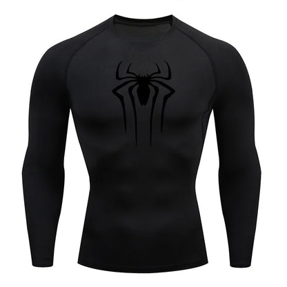 Sun Protection Sports Second Skin Running T-shirt Men's Fitness Rashgarda MMA Long Sleeves Compression Shirt Workout Clothing