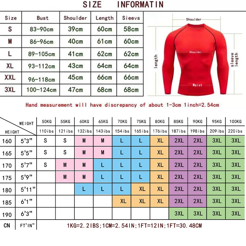 Sun Protection Sports Second Skin Running T-shirt Men's Fitness Rashgarda MMA Long Sleeves Compression Shirt Workout Clothing