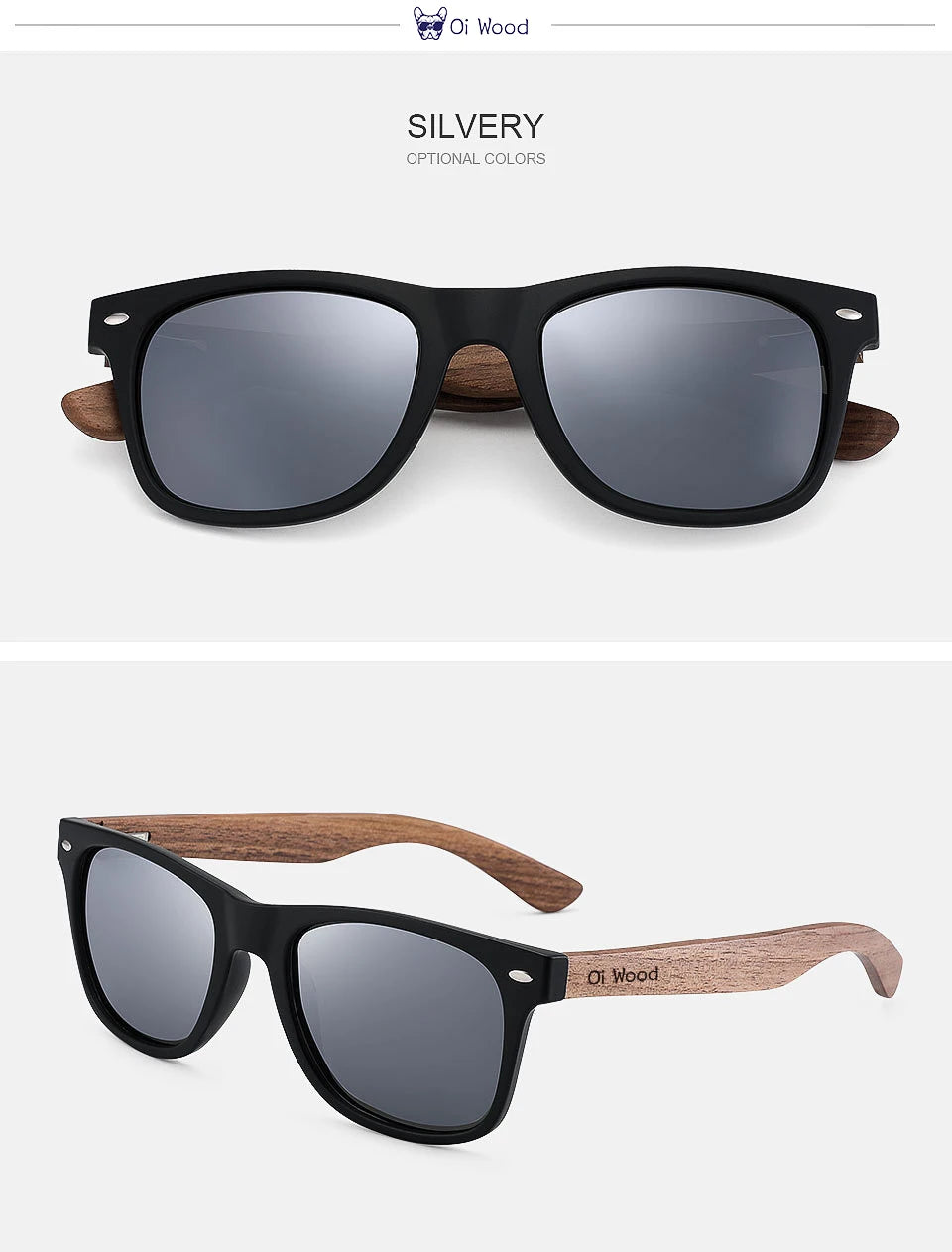 Oi Wood Brand Natural Wooden Sunglasses Men Polarized Fashion Sun Glasses Original Wood Oculos De Sol Masculino New TR90 Frames