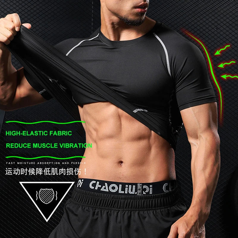 Sun Protection Sports Second Skin Running T-shirt Men's Fitness Rashgarda MMA Long Sleeves Compression Shirt Workout Clothing