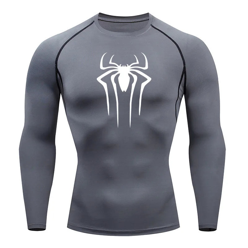 Sun Protection Sports Second Skin Running T-shirt Men's Fitness Rashgarda MMA Long Sleeves Compression Shirt Workout Clothing