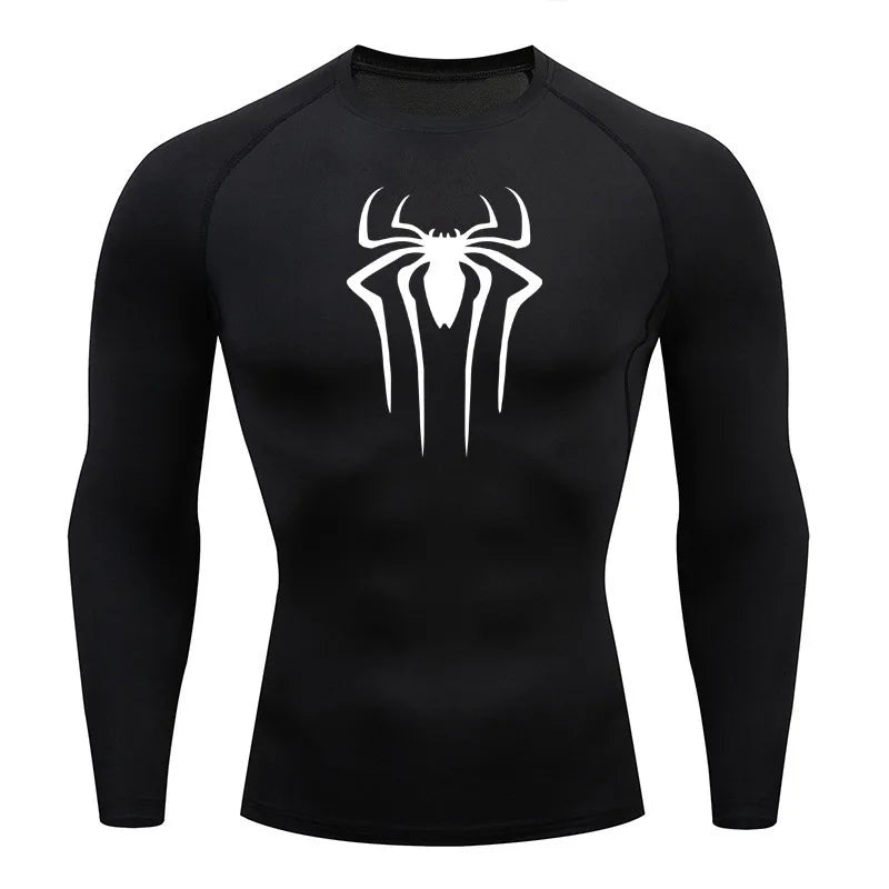 Sun Protection Sports Second Skin Running T-shirt Men's Fitness Rashgarda MMA Long Sleeves Compression Shirt Workout Clothing